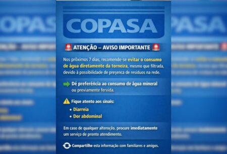 É FAKE: Copasa desmente falso comunicado que orienta evitar consumo de água por sete dias - Foto: Reprodução/Redes Sociais