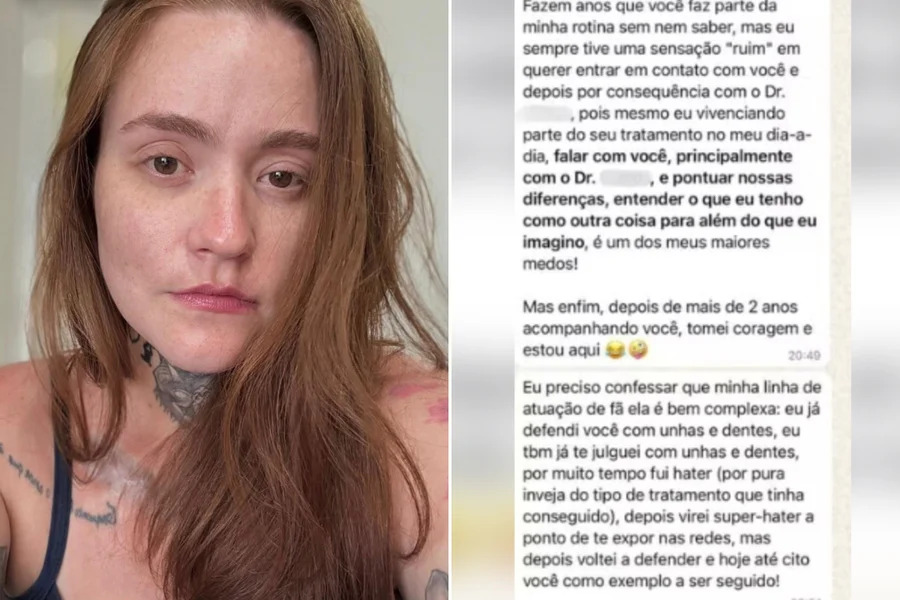Influenciadora com “a pior dor do mundo” denuncia perseguição e ameaças de seguidor em MG - Foto: Reprodução