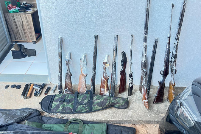 Operação Vulcano prende 11 e apreende armas e munições em BH e cidades de MG - Foto: Divulgação/MPMG