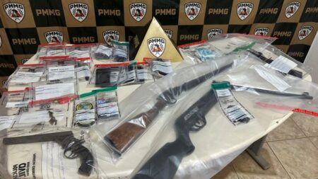 Quatro suspeitos são detidos após furto em fazenda e perseguição policial em Tarumirim - Foto: Divulgação/PMMG