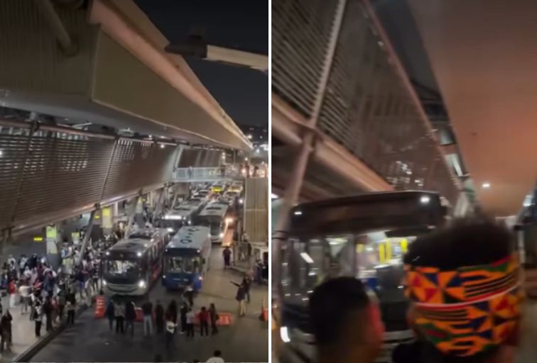 BH: Passageiros volta a fechar saída da Estação São Gabriel por atrasos de ônibus - Foto: Reprodução/Redes Sociais