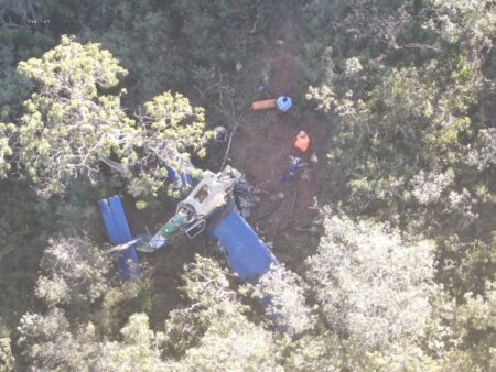 Avião cai em mata e piloto morre em João Pinheiro (MG) - Foto: Divulgação/CBMMG