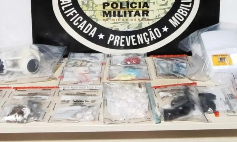 PM prende 'vovó do tráfico' e comparsa após perseguição em Governador Valadares - Foto: Divulgação/PMMG