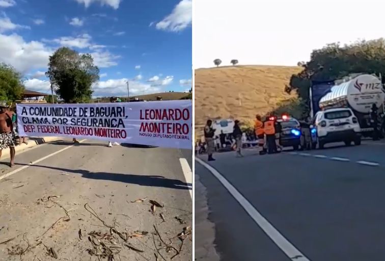 Após cinco horas de protesto, BR-381 é liberada em Governador Valadares - Foto: Reprodução/Redes Sociais