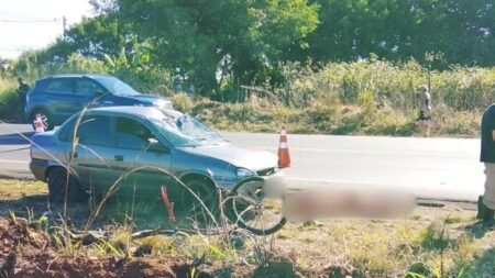 Ciclista morre atropelado por motorista sem habilitação em rodovia de MG - Foto: Divulgação/Uberlândia 24h