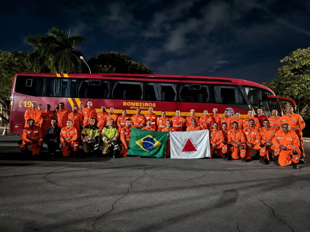 Bombeiros de MG embarcam em missão humanitária para resgatar vítimas de terremotos na Venezuela - Foto: Divulgação/CBMMG