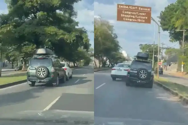 Idoso denuncia motorista após colisão e perseguição na Avenida Raja Gabaglia, em BH - Foto: Reprodução