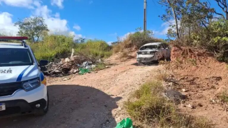 Corpo carbonizado é encontrado dentro de carro incendiado em Esmeraldas - Foto: Reprodução