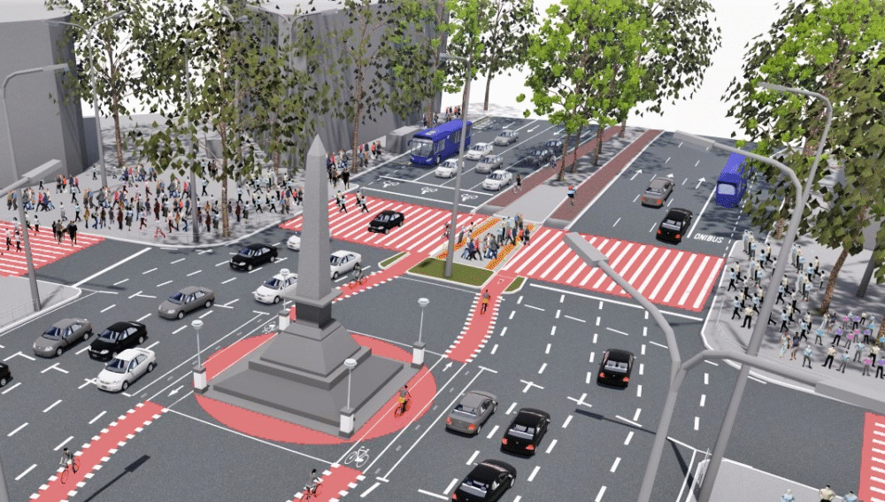 BH: Ciclistas recorrem à Justiça para tentar barrar retirada da ciclovia da Avenida Afonso Pena - Foto: Divulgação/PBH