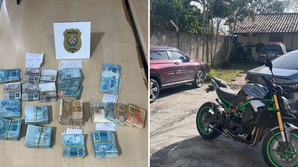Dupla é presa por extorsão contra idoso e polícia apreende R$ 122 mil na Grande BH - Foto: Divulgação/PCMG