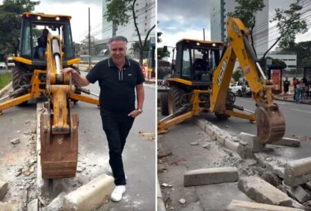 Prefeitura de BH inicia retirada da ciclovia da Avenida Afonso Pena Prefeitura de BH inicia retirada da ciclovia da Avenida Afonso Pena - Foto: Reprodução/@alvarodamiao/Instagram