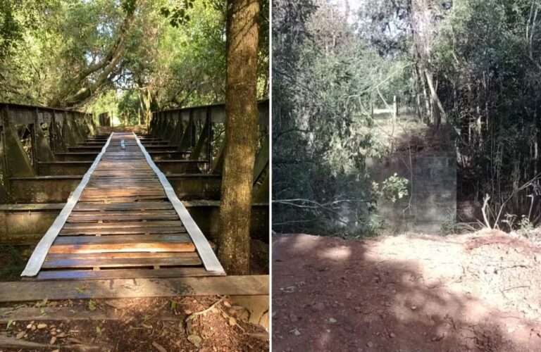 Ponte centenária desaparece e é encontrada a 180 km de distância em Minas Gerais Ponte centenária desaparece e é encontrada a 180 km de distância em Minas Gerais - Foto: Divulgação/Prefeitura Prados