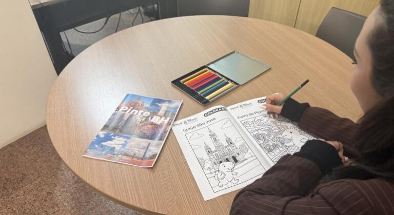 BH distribui livros de colorir gratuitos com cartões-postais da capital - Foto: Divulgação/PBH