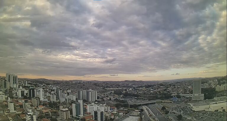 Defesa Civil alerta para possibilidade de chuva com raios em BH - Foto: Divulgação/Clima ao Vivo