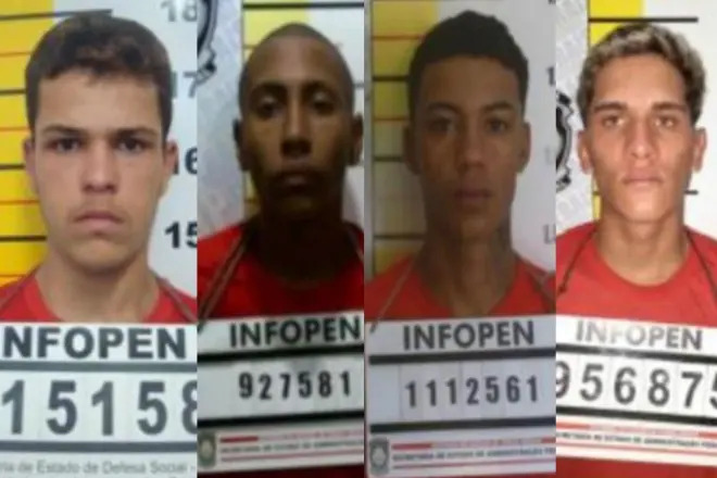 Sete presos fogem do Ceresp Gameleira em BH; quatro seguem foragidos - Foto: Reprodução/Sejusp