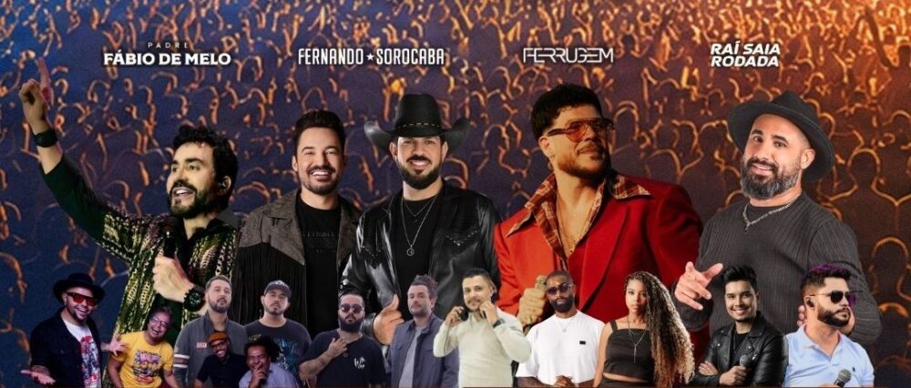 Festa de Agosto de Ribeirão das Neves terá Padre Fábio de Melo, Ferrugem e Fernando & Sorocaba; veja como retirar ingressos - Foto: Divulgação
