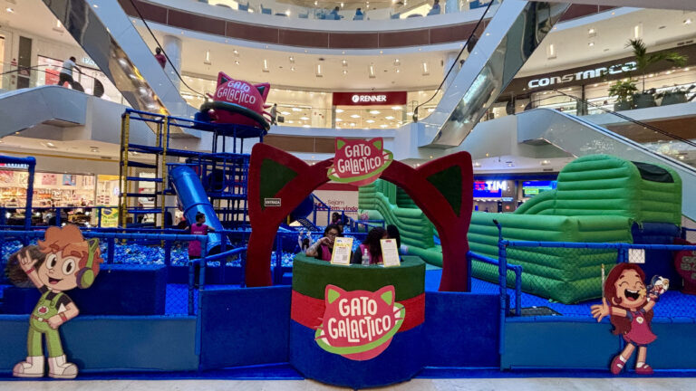 Boulevard Shopping recebe parque temático do Gato Galáctico com atrações para crianças durante as férias GatoGalactico BoulevardShoppingDivulgacao