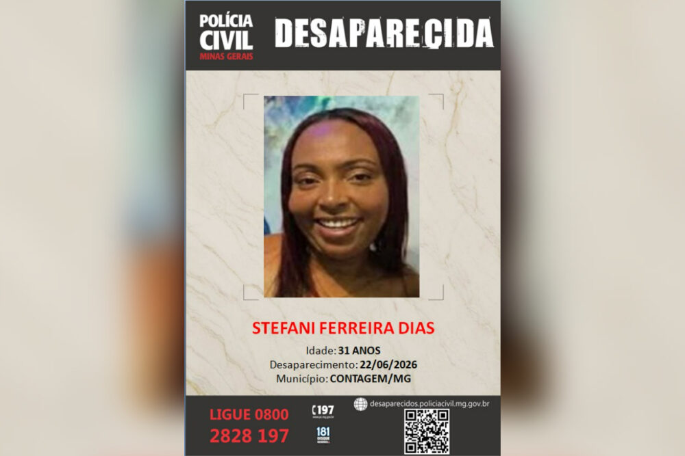 Mulher é retirada de casa por homens armados e desaparece em Contagem Mulher é retirada de casa por homens armados e desaparece em Contagem - Foto: Divulgação/PCMG