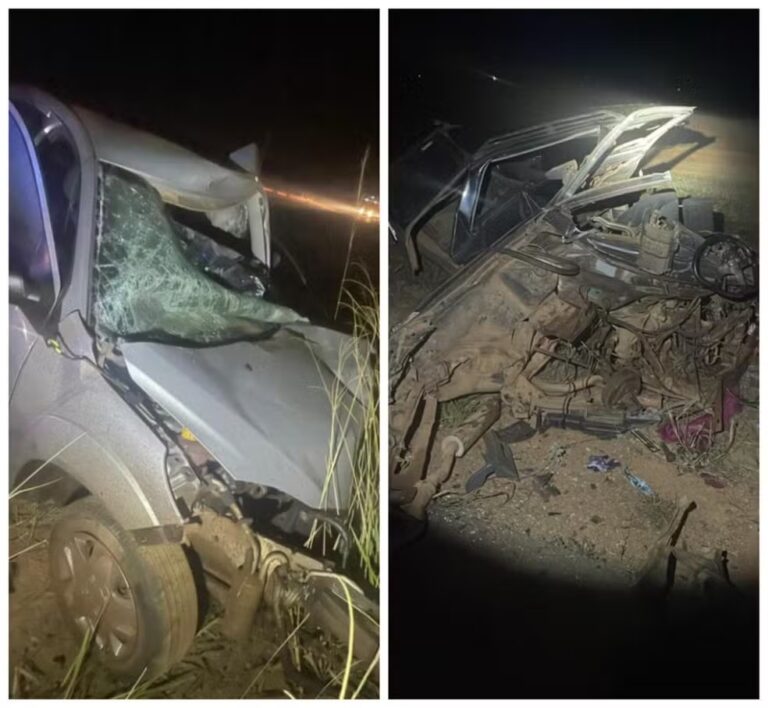 Colisão frontal deixa dois mortos e uma mulher ferida na MGC-479, em Buritis - Foto: Divulgação/Polícia Militar