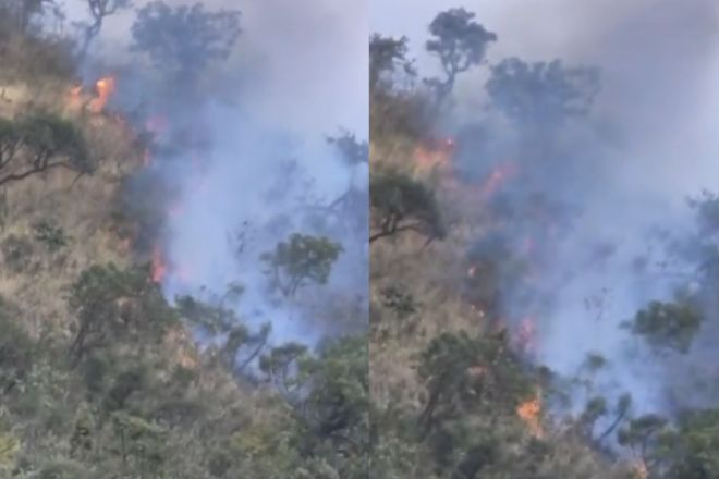 incendio na serra do cural