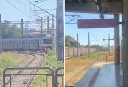 Metrô BH: Trem descarrila e operação é interrompida entre estações Eldorado e Novo Eldorado - Foto: Reprodução/Redes Sociais