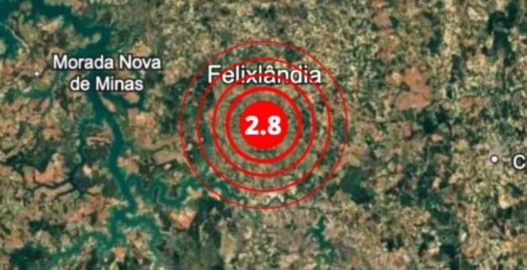Tremor de terra de magnitude 2,8 é registrado em cidade no interior de MG Tremor de terra de magnitude 2,8 é registrado em cidade no interior de MG - Foto: Divulgação/RSBR