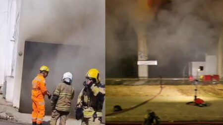 Incêndio em galpão de loja de móveis dura mais de 18 horas em Venda Nova, em BH Incêndio em galpão de loja de móveis dura mais de 18 horas em Venda Nova - Foto: Divulgação/Corpo de Bombeiros