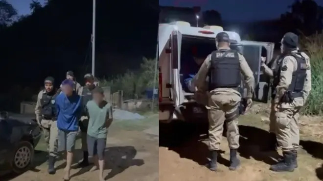 Irmãos suspeitos de matar o pai em BH vão responder em liberdade, diz defesa Irmaos sao presos pela PM