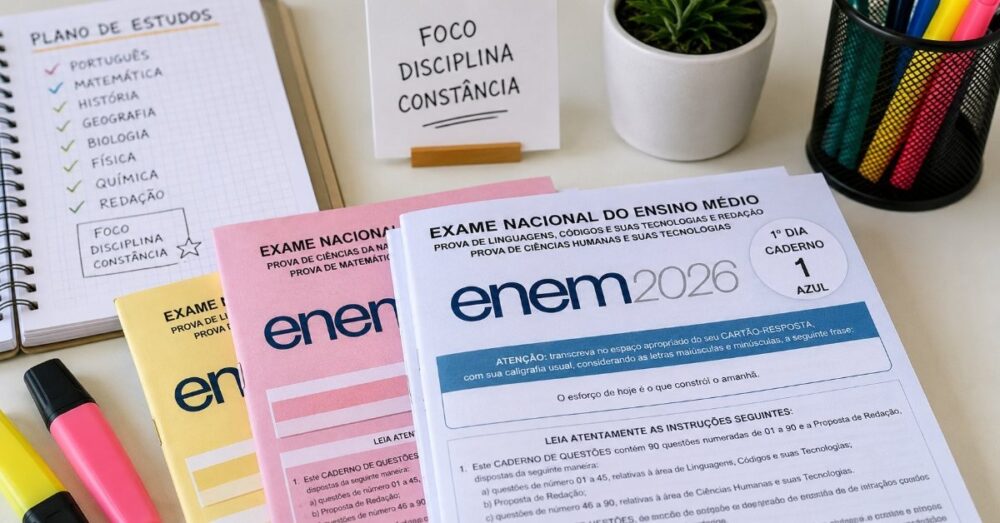 Como estudar para o ENEM sozinho e organizar a preparação