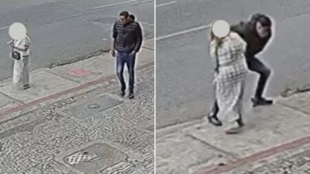 Homem é flagrado furtando celular de idosa na Savassi, em BH Homem é flagrado furtando celular de idosa na Savassi, em BH - Foto: Reprodução