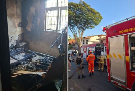 Incêndio em apartamento deixa homem morto carbonizado na Grande BH Incêndio em apartamento deixa homem morto carbonizado na Grande BH - Foto: Divulgação/CBMMG