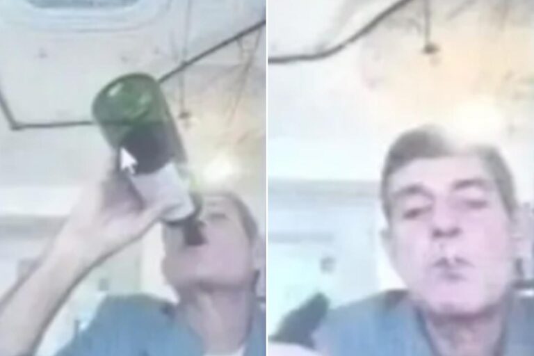 Juiz do TJMG é flagrado tomando vinho e fumando durante sessão por videoconferência - Foto: Reprodução/Redes Sociais