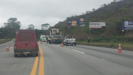 Pedestre morre atropelado por moto na BR-040, em Alfredo Vasconcelos - Foto: Reprodução
