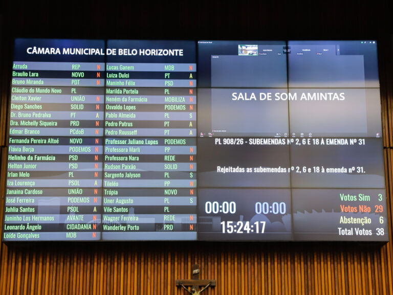 Câmara de BH aprova reajuste de 4,11% para servidores municipais - Foto: Denis Dias / CMBH