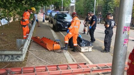Corpo de homem é encontrado no Ribeirão Arrudas, em BH - Foto: Divulgação/Corpo de Bombeiros