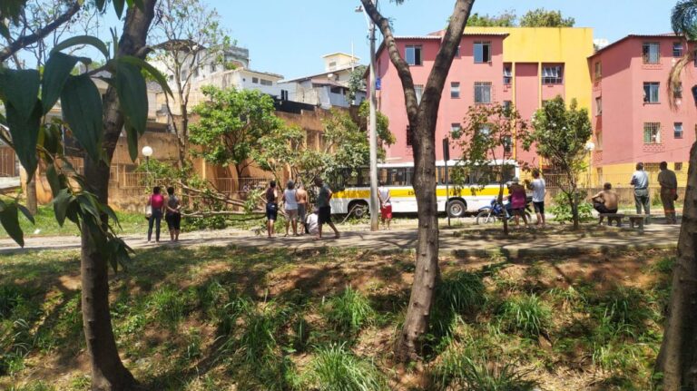 Ônibus escolar bate em poste e deixa duas crianças feridas em BH - Foto: Divulgação/Corpo de Bombeiros