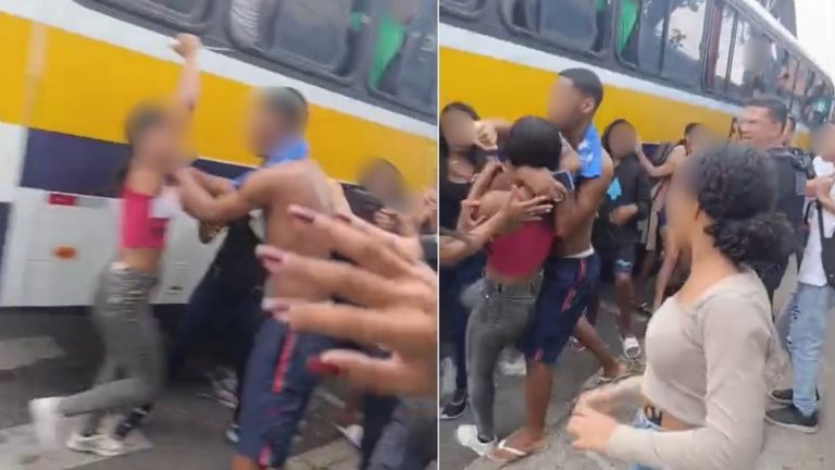 Briga entre adolescentes termina com disparo de guarda municipal frente a escola de BH - Foto: Reprodução