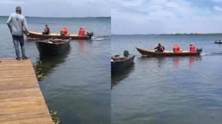 Corpos de dois idosos desaparecidos durante pescaria são encontrados em rio de MG - Foto: Divulgação/Corpo de Bombeiros