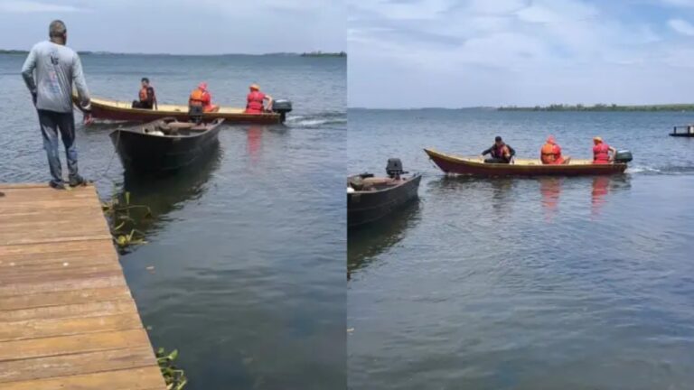 Corpos de dois idosos desaparecidos durante pescaria são encontrados em rio de MG - Foto: Divulgação/Corpo de Bombeiros