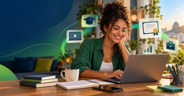 Cursos online a partir de R$ 17 e GRÁTIS ampliam acesso à qualificação A AUGO reúne cursos online grátis e a partir de R$ 17, com certificado e diferentes cargas horárias para quem busca se qualificar.