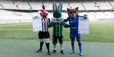 Mascotes de clubes de MG incentivam eleitores a usar “colinha” eleitoral - Foto: Divulgação/TRE-MG