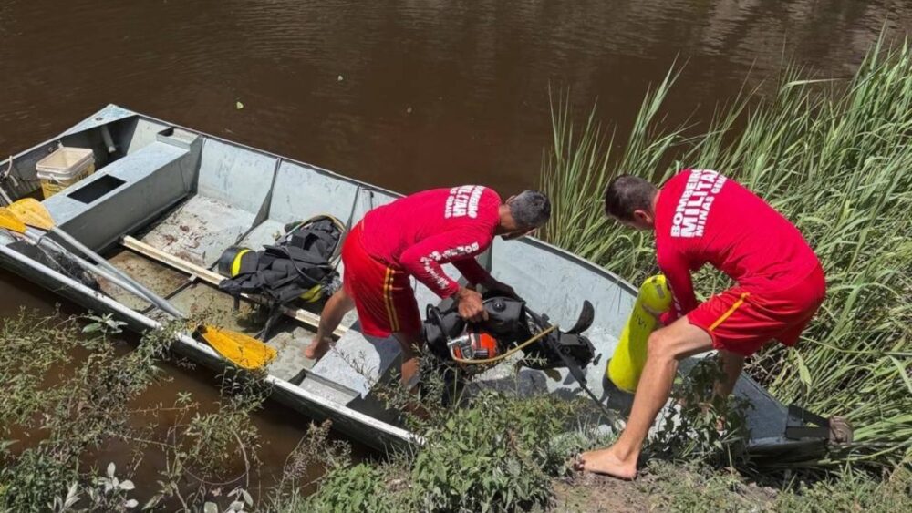 Corpo de jovem é encontrado após afogamento em rio de MG - Foto: Divulgação/Corpo de Bombeiros