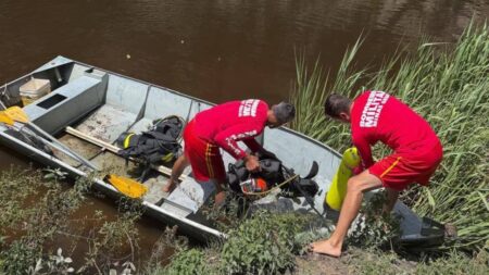 Corpo de jovem é encontrado após afogamento em rio de MG - Foto: Divulgação/Corpo de Bombeiros