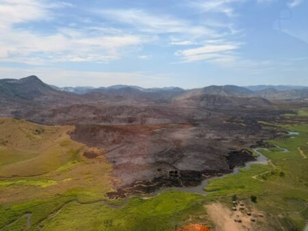 Incêndio na Terra Indígena Maxakali entra no quinto dia de operação - Foto: Divulgação/Corpo de Bombeiros
