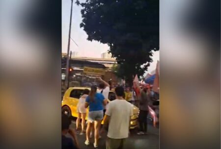 Homem é atropelado durante ato pró-Lula em BH - Foto: Reprodução/Redes Sociais