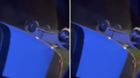 Porsche dirigido por adolescente de 17 anos capota na MGC-356, em BH - Foto: Reprodução