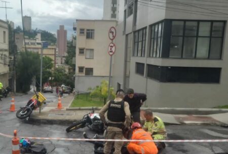 Motociclista morre após passar sobre cabo energizado na Avenida do Contorno, em BH Motociclista morre após passar sobre cabo energizado na Avenida do Contorno, em BH - Foto: Divulgação