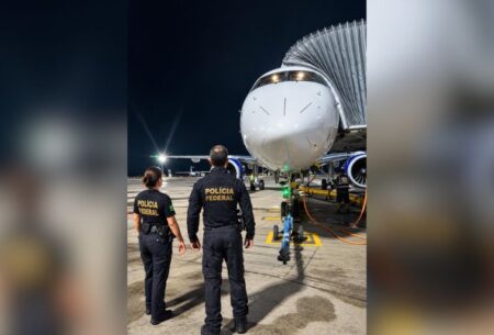 Brasileiro procurado pela Interpol é extraditado e levado para presídio em BH Brasileiro procurado pela Interpol é extraditado e levado para presídio em BH - Foto: Divulgação/PF