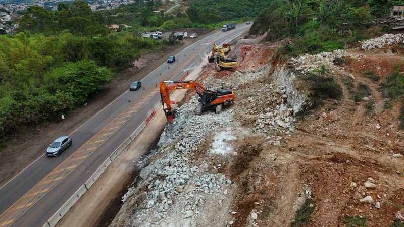 BR-040 terá faixa interditada por 90 dias para obras de duplicação em Congonhas - Foto: Divulgação/EPR Via Mineira